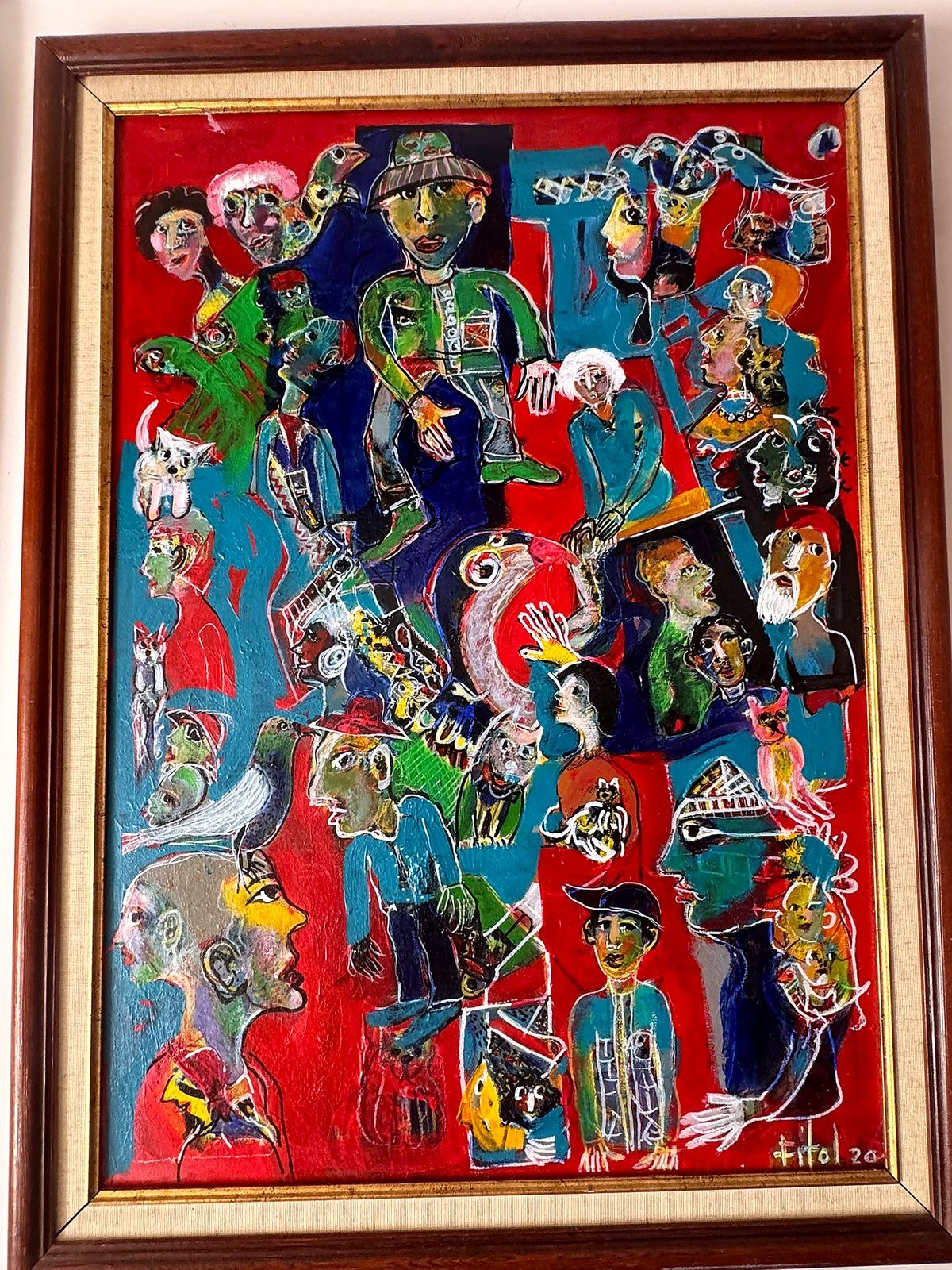 Crowd on red, 2020 — Ahmet Fitoloğlu