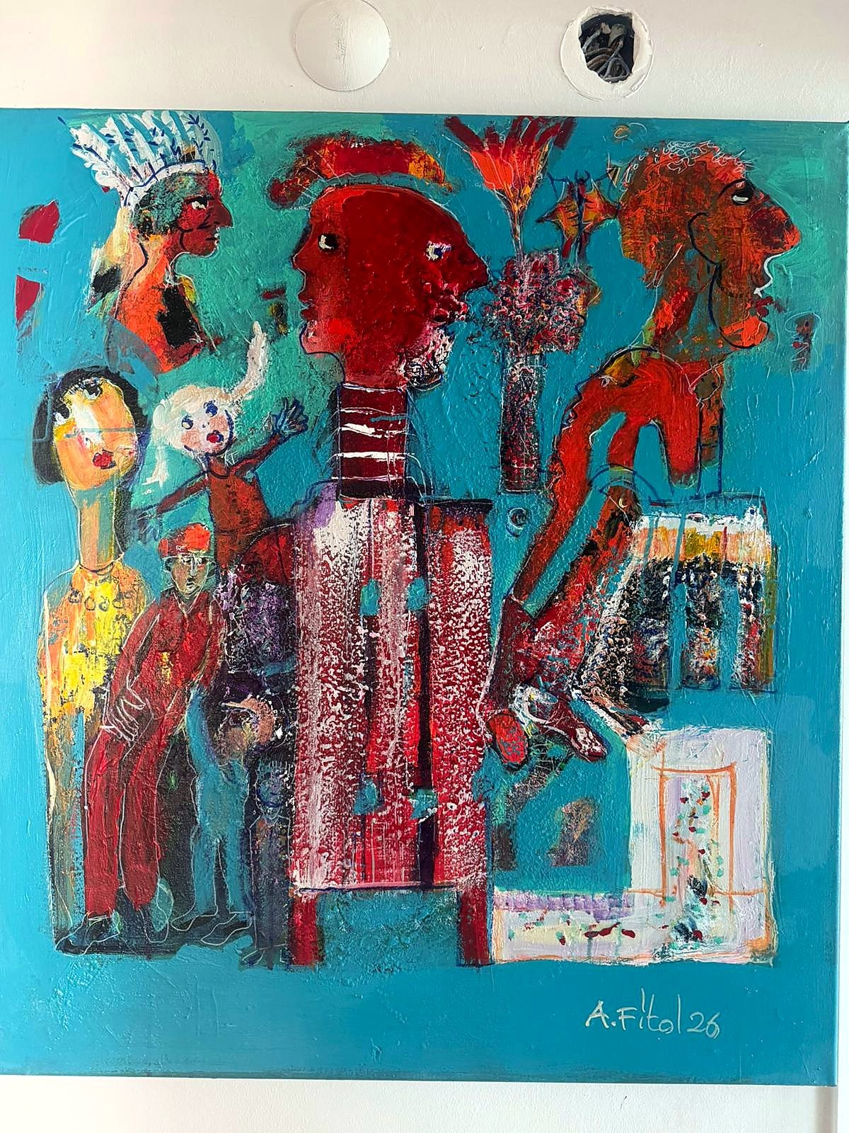 Red column figure, 2026 — Ahmet Fitoloğlu