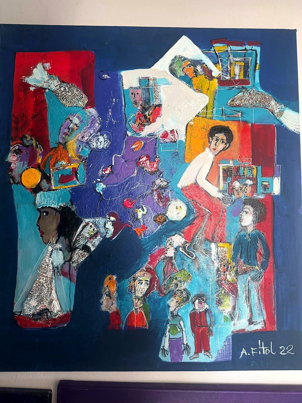 Collage figures crowd, 2022 — Ahmet Fitoloğlu