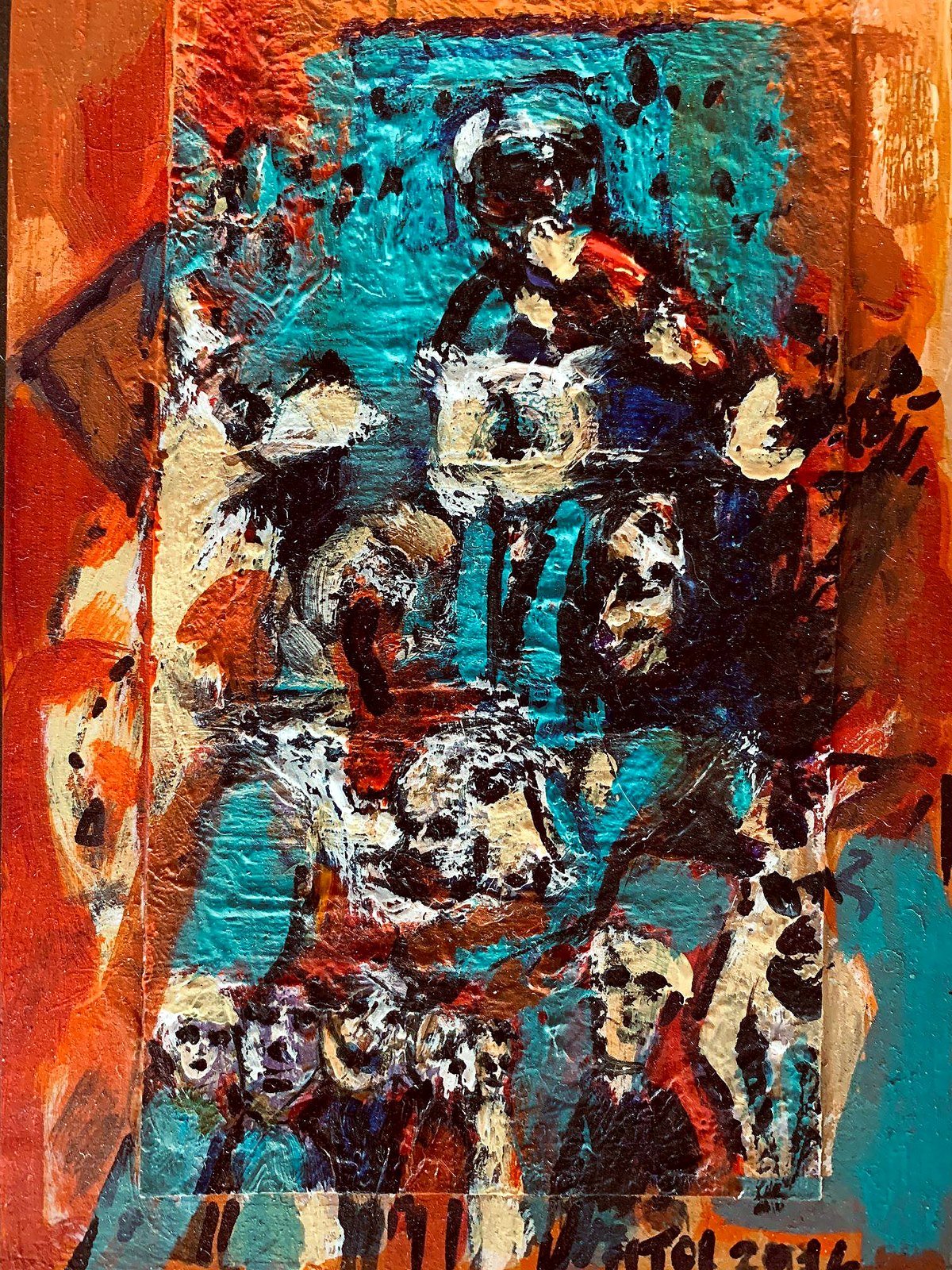 Soyut figür topluluğu — Ahmet Fitoloğlu