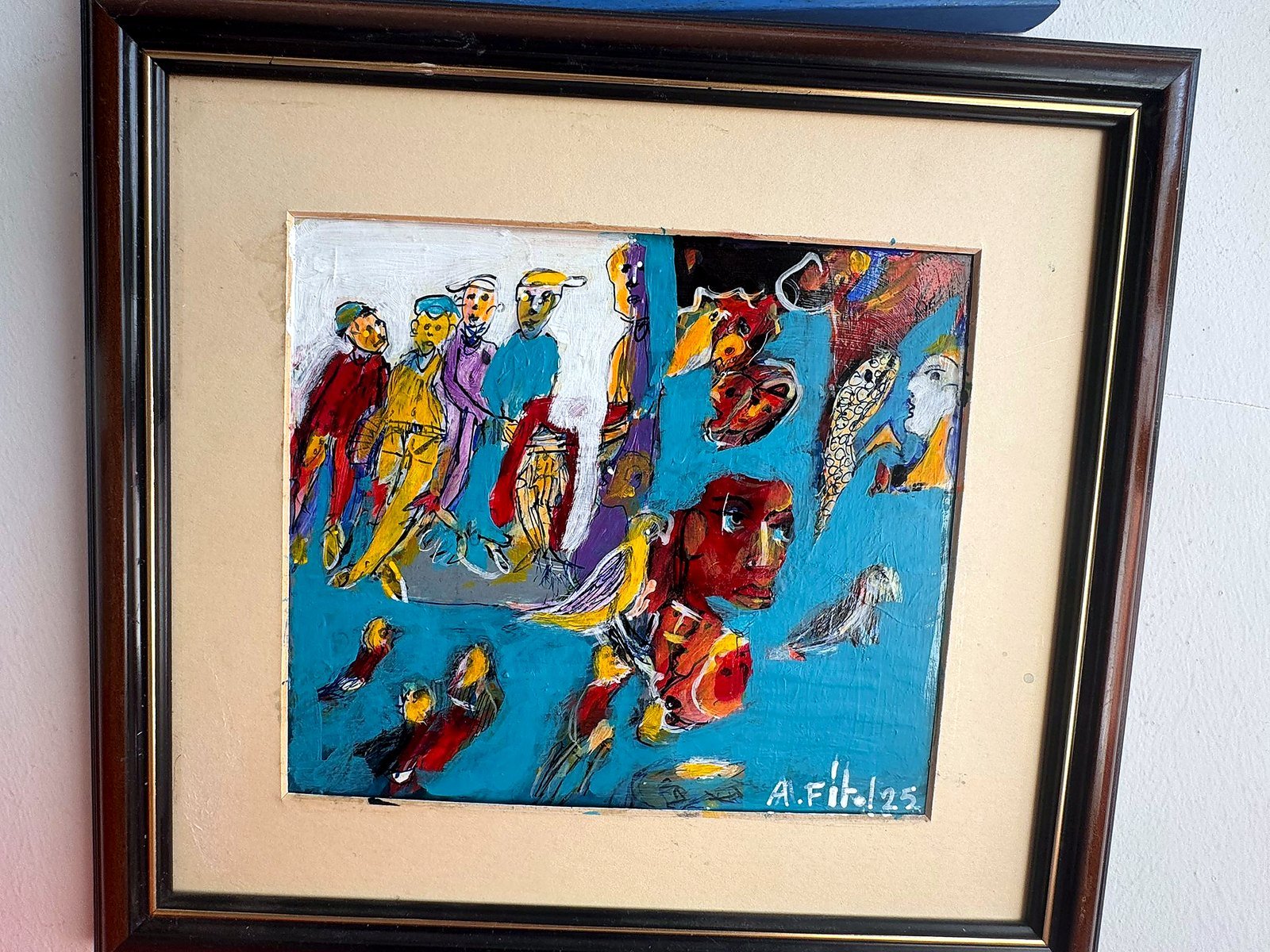 Turquoise crowd, 2025 — Ahmet Fitoloğlu