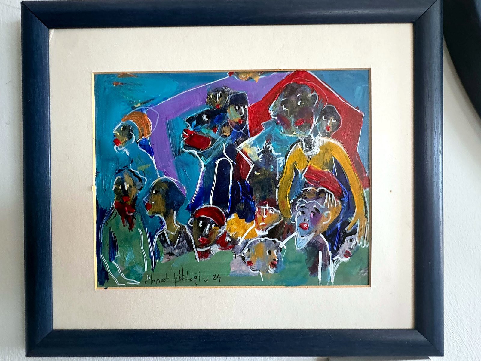 Turquoise and pink group, 2024 — Ahmet Fitoloğlu