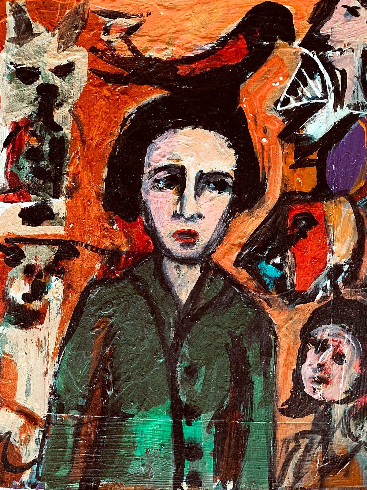 Yeşil ceketli portre — Ahmet Fitoloğlu