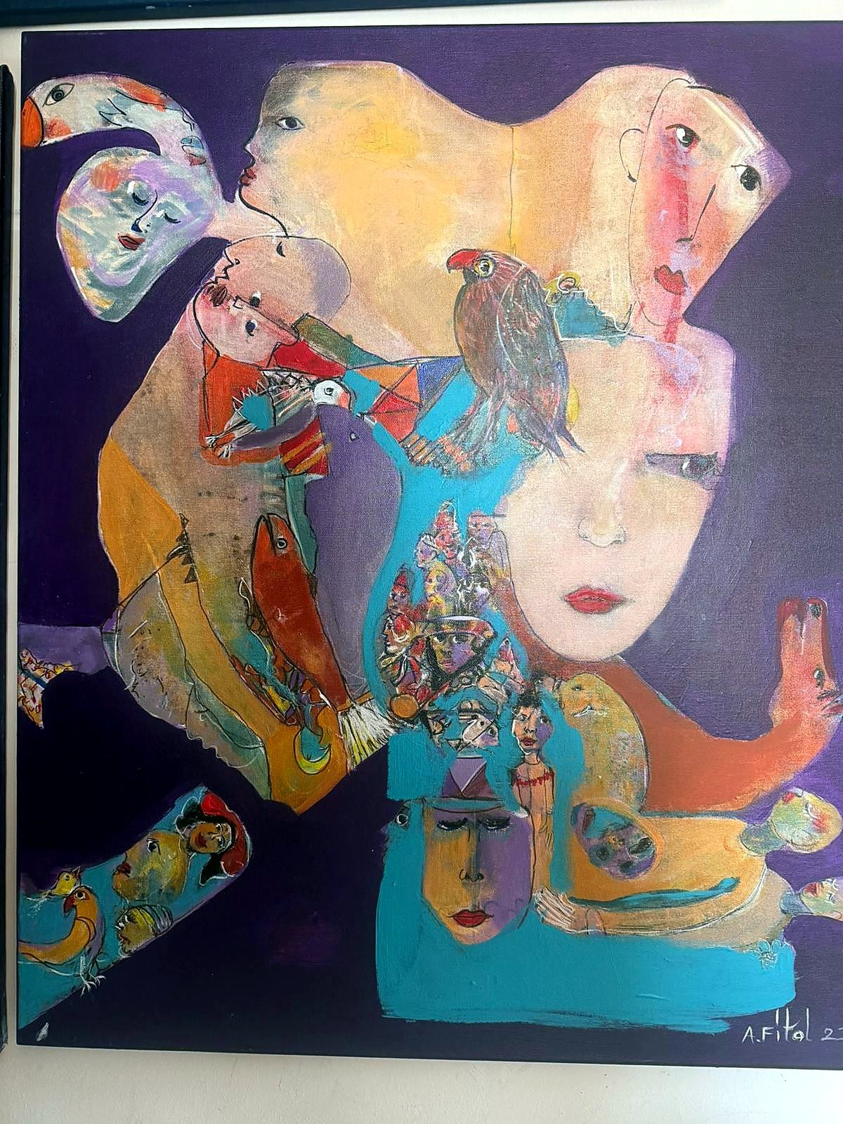 Floating women composition, 2022 — Ahmet Fitoloğlu